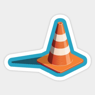 traffic cone Sticker